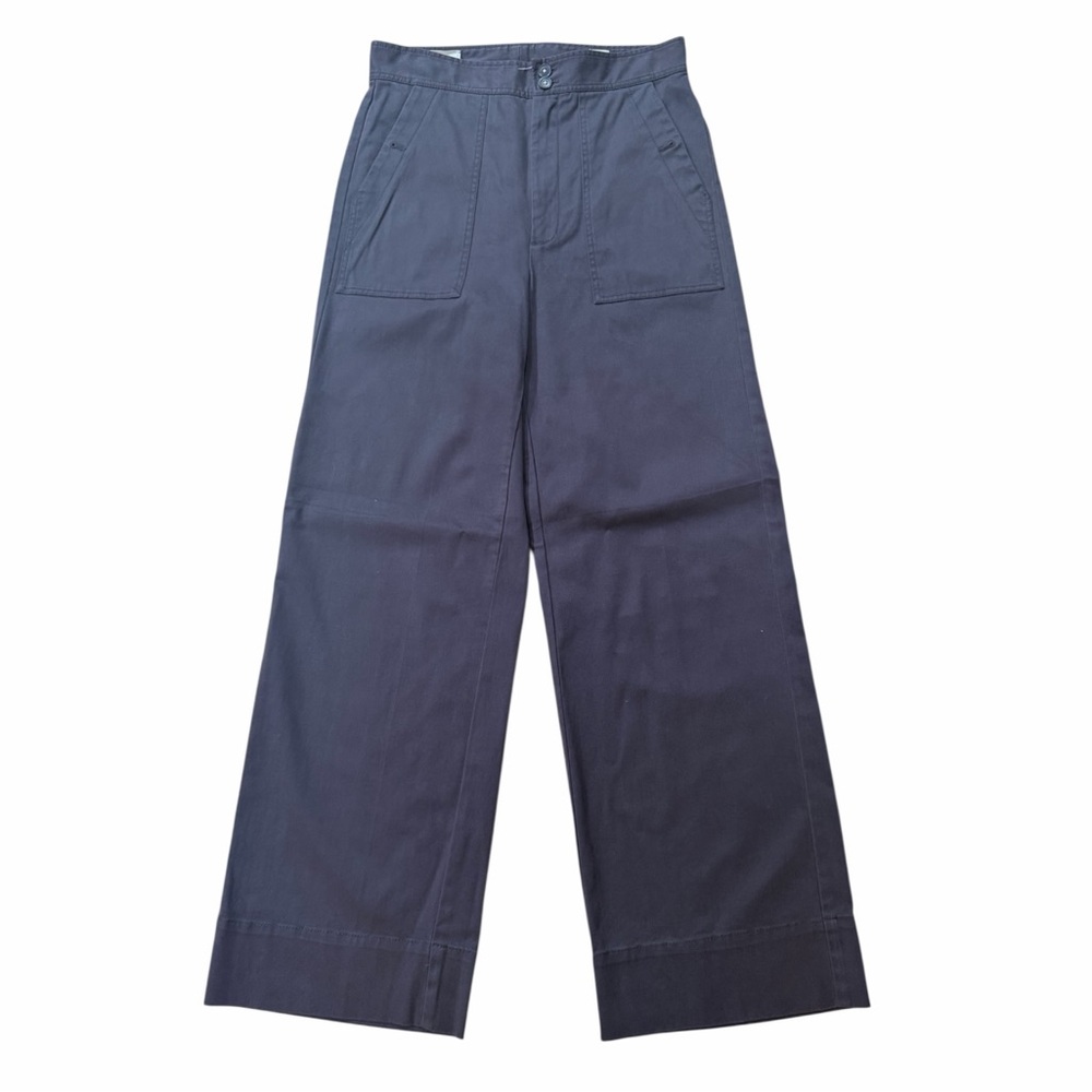 La Vie Rebecca Taylor Charcoal Color Wide-Leg Pants